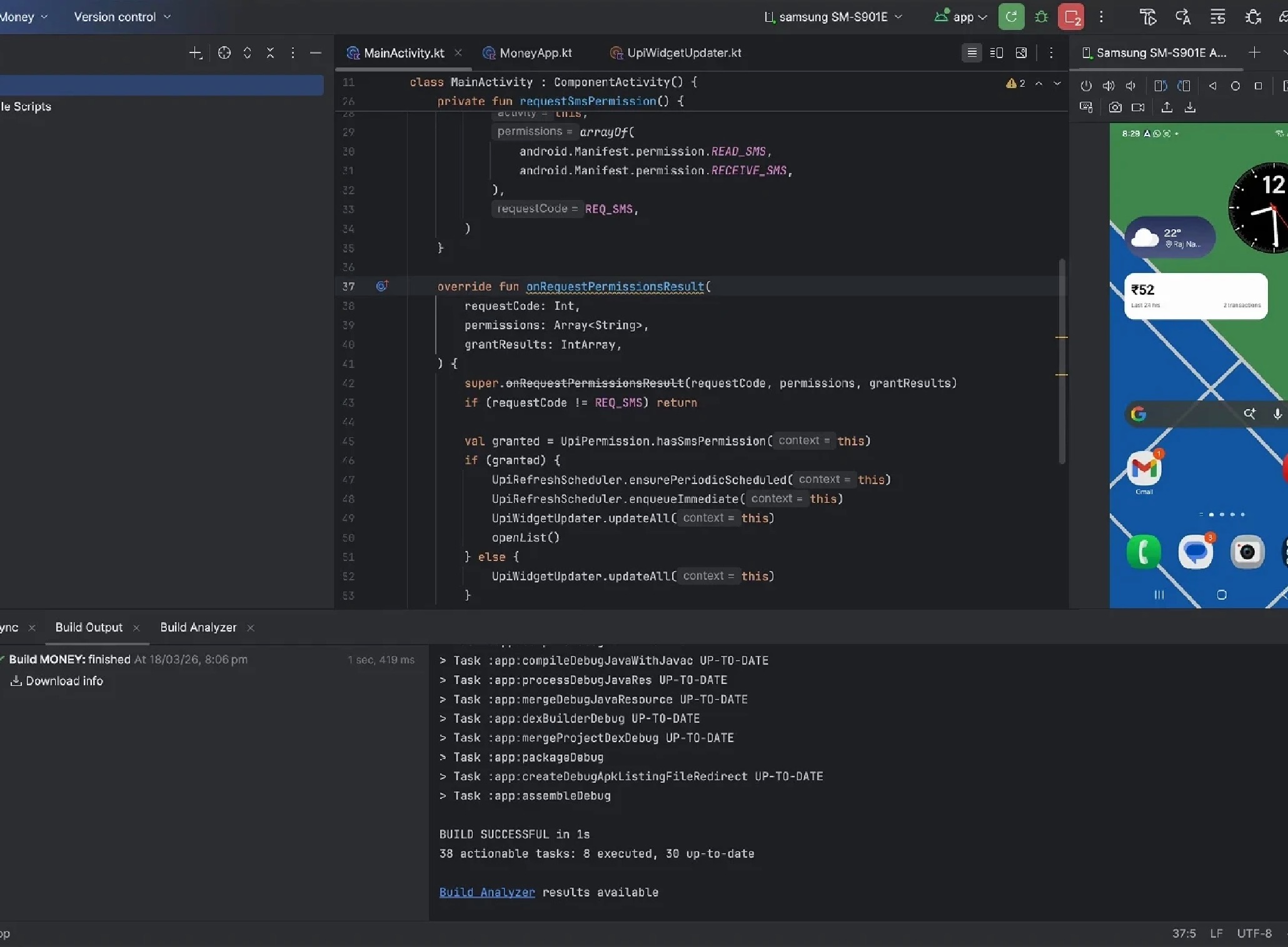 Building 24Spent in Android Studio