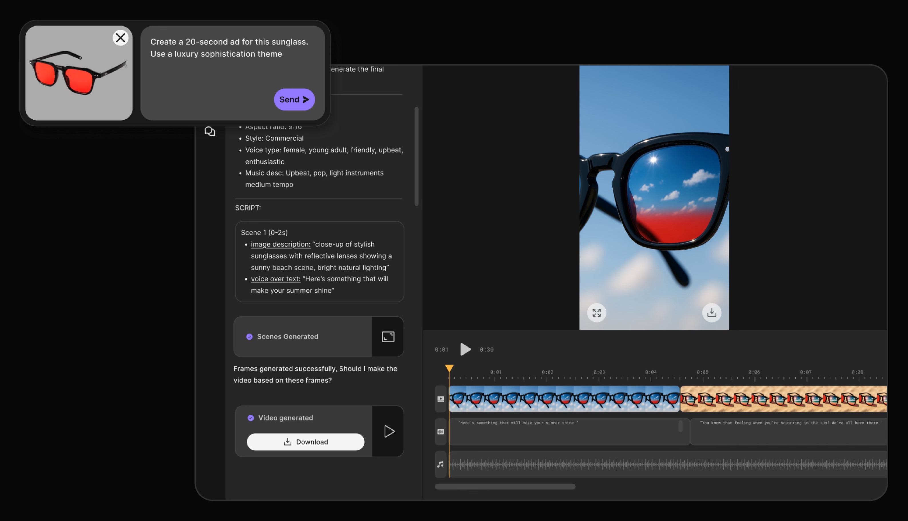 First release — Video Agent